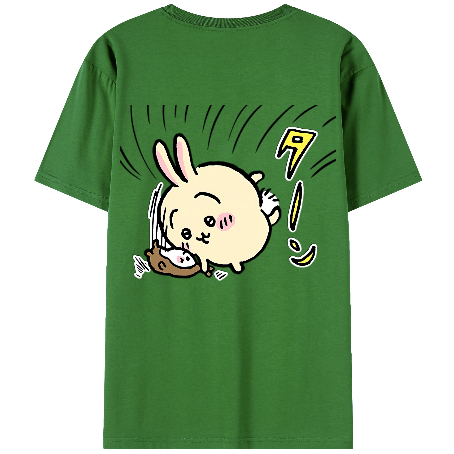 （画像用） ちいかわ うさぎ Chii-kawa usagi レディース半袖Tシャツ(バックプリント)